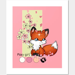 Foxy girl Posters and Art